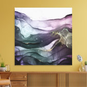 モダン抽象芸術アルコールインキ延伸帆布 キャンバスプリント (インサイチュ (リビング))