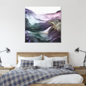 モダン抽象芸術アルコールインキ延伸帆布 キャンバスプリント (インサイチュ (寝室))