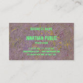 モダン抽象芸術アーエレガントテンプレートプロフェッショナル 名刺 (裏面)