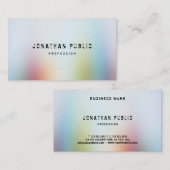 モダン抽象芸術アーエレガントプロフェッショナルテンプレート 名刺 (正面/裏面)