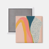 モダン抽象芸術アーカラフルトiPhoneケース マグネット (正面/裏面)