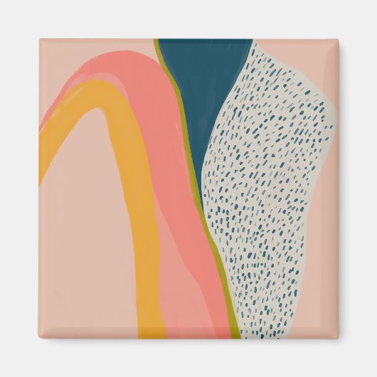 モダン抽象芸術アーカラフルトiPhoneケース マグネット (正面)