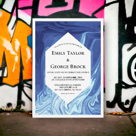 モダン抽象芸術アースタイリッシュト結婚最高傑作 招待状