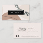 モダン抽象芸術アーストーンアート名刺 名刺 (正面/裏面)