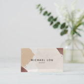 モダン抽象芸術アーストーントレンディー名刺 名刺 (スタンド正面)