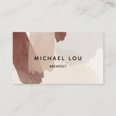 モダン抽象芸術アーストーントレンディー名刺 名刺 (正面)