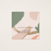 モダン抽象芸術アーストーン金ゴールドイヤリングディスプレイ (裏面)