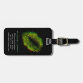 モダン抽象芸術アートの唇#13 ラゲッジタグ (正面横)