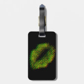 モダン抽象芸術アートの唇#13 ラゲッジタグ (裏面縦)