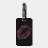 モダン抽象芸術アートの唇#17 ラゲッジタグ (裏面縦)