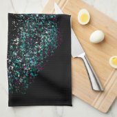 モダン抽象芸術アートの唇#23 キッチンタオル (四つ折り)