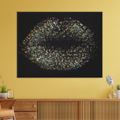 モダン抽象芸術アートの唇#4 キャンバスプリント (インサイチュ (リビング))