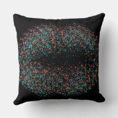 モダン抽象芸術アートの唇#8 クッション (裏面)