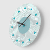 モダン抽象芸術アートウォールクロック ラージ壁時計 (傾斜)