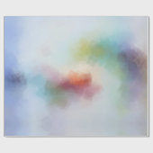 モダン抽象芸術アートエレガントカラフルデザイン ラッピングペーパー (フラット)