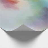 モダン抽象芸術アートエレガントカラフルデザイン ラッピングペーパー (角)