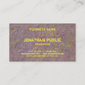 モダン抽象芸術アートエレガントテンプレート 名刺 (裏面)