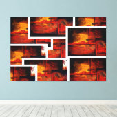 モダン抽象芸術アートキャンバスプリント キャンバスプリント (インサイチュ (ウッドフロア))