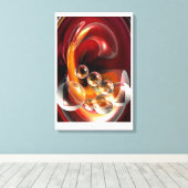 モダン抽象芸術アートセルダールのヒズリ作品 キャンバスプリント (インサイチュ (ウッドフロア))