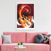 モダン抽象芸術アートセルダールのヒズリ作品 キャンバスプリント (インサイチュ (リビング))