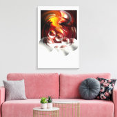 モダン抽象芸術アートセルダールのヒズリ作品 キャンバスプリント (インサイチュ (リビング))