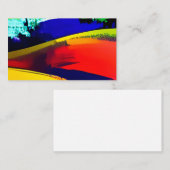 モダン抽象芸術アートテクスチカラフルャ 名刺 (正面/裏面)