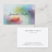 モダン抽象芸術アートテンプレートエレガントプロフェッショナル 名刺 (正面/裏面)