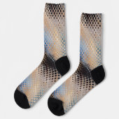 モダン抽象芸術アートドットパターン ソックス (左)