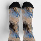 モダン抽象芸術アートドットパターン ソックス (上部)