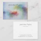 モダン抽象芸術アートプロフェッショナルエレガントテンプレート 名刺 (正面/裏面)