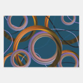 モダン抽象芸術アートラッピング紙シート ラッピングペーパーシート (正面2)