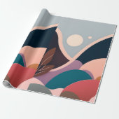 モダン抽象芸術アートラッピング紙 ラッピングペーパー (アンロールド)