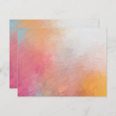 モダン抽象芸術アートワーク空白のテンプレートカラフル ノートカード (正面/裏面)