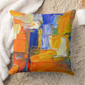 モダン抽象芸術アートワーク クッション (ブランケット)