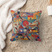 モダン抽象芸術アートワーク クッション (ブランケット)