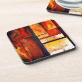 モダン抽象芸術アートワーク コースター (左側)