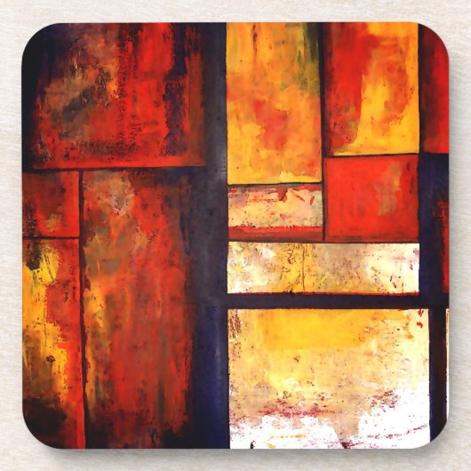 モダン抽象芸術アートワーク コースター (正面)