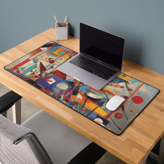モダン抽象芸術アートワーク デスクマット (オフィス2)