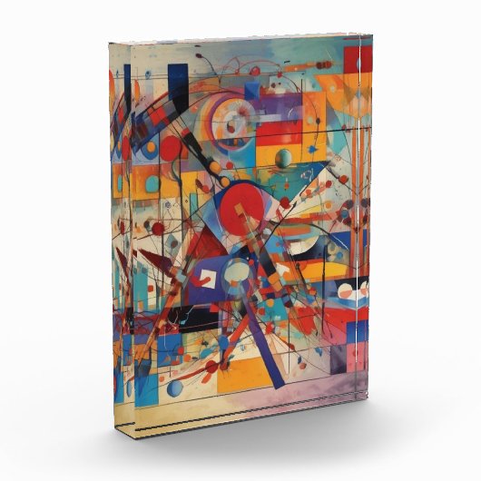 モダン抽象芸術アートワーク フォトブロック (左)