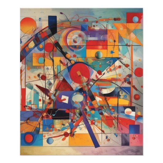 モダン抽象芸術アートワーク フォトプリント            (正面)