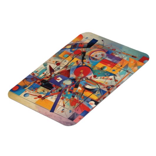 モダン抽象芸術アートワーク マグネット (左側)