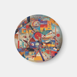 モダン抽象芸術アートワーク マグネット