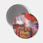 モダン抽象芸術アートワーク マグネット (正面/裏面)