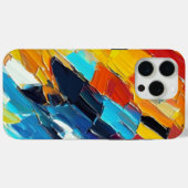 モダン抽象芸術アートワーク Case-Mate iPhoneケース (裏面 (横))
