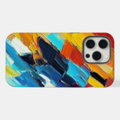 モダン抽象芸術アートワーク iPhoneケース (裏面横)