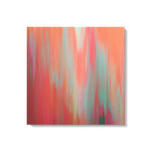 モダン抽象芸術アート熱ピンクとオレンジ