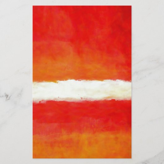 モダン抽象芸術アート – ロスコスタイル 便箋 (正面)