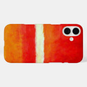 モダン抽象芸術アート – 赤黄色ホワイト Case-Mate iPhoneケース (裏面 (横))