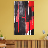 モダン抽象芸術アート – Aggressive 002 キャンバスプリント (インサイチュ (リビング))