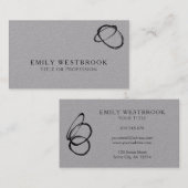 モダン抽象芸術アーミニマルプロフェッショナル 名刺 (正面/裏面)